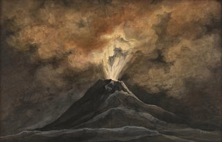 David Humbert de Superville - An erupting volcano by night.webp