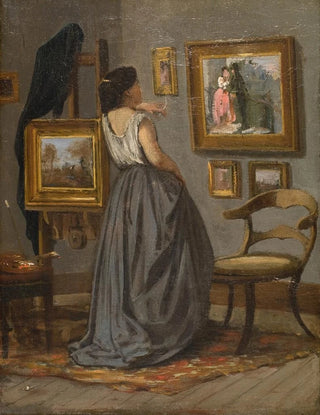 David Jacobsen - A Lady in the Studio.webp