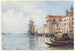 Le canal de la Giudecca avec des navires près de l'église des Gesuati - David Law — vy av konstverket