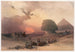 Approche du simoun, désert de Gizeh - David Roberts — vy av konstverket