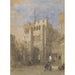 Reproduktion av målningen Bargate Southampton - David Roberts