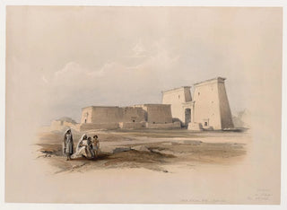 Dakke i Nubien, 14 november 1836 - David Roberts — vy av konstverket