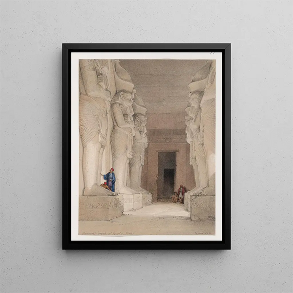 David Roberts - Excavated Temple of Gyrshe Gerf Hussein Nubia.webp