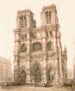 Entre Dame Paris - David Roberts — vy av konstverket