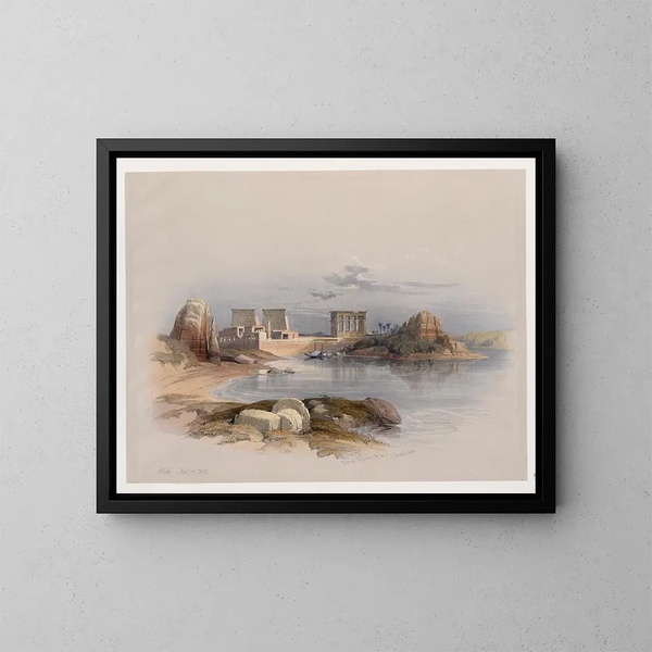 Phil 18 nov. 1838 - David Roberts — inramlat konstverk på väggen