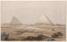 Pyramiderna i Giza - David Roberts — vy av konstverket