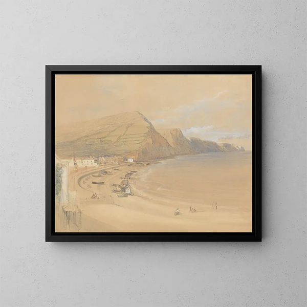 Sidmouth - David Roberts — inramlat konstverk på väggen