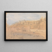 L'Alcazaba depuis le môle, Malaga - David Roberts — inramlat konstverk på väggen