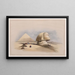 Le Grand Sphinx et les pyramides de Gizeh - David Roberts — inramlat konstverk på väggen