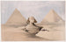 La Grande Sphinx Pyramides de Gizeh Giza 17 juli 1839 - David Roberts — vy av konstverket