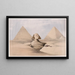 La Grande Sphinx Pyramides de Gizeh Giza 17 juli 1839 - David Roberts — inramlat konstverk på väggen