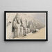Le Grand Temple d'Abou Simbel, Nubie - David Roberts — inramlat konstverk på väggen