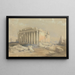 Le Temple de Baalbek - David Roberts — inramlat konstverk på väggen