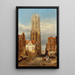 Reproduktion av målningen Tour de l'église de Saint Rombouts Malines - David Roberts