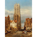 Reproduktion av målningen Tour de l'église de Saint Rombouts Malines - David Roberts