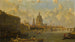Vue depuis le pont de Waterloo embrassant Saint-Paul, Somerset House et Temple - David Roberts — vy av konstverket