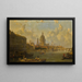 Vue depuis le pont de Waterloo embrassant Saint-Paul, Somerset House et Temple - David Roberts — inramlat konstverk på väggen