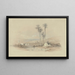 Vue de Jénine, ancienne Jezréel - David Roberts — inramlat konstverk på väggen