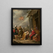 tillbedjan av de vise männen - David Teniers den äldre — inramlat konstverk på väggen