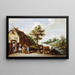 En värdshus vid floden - David Teniers den yngre — inramlat konstverk på väggen