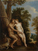 Adam och Eva i paradiset - David Teniers den yngre — vy av konstverket
