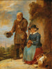 En gammal tiggande par i gatan - David Teniers den yngre — vy av konstverket