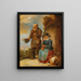 En gammal tiggande par i gatan - David Teniers den yngre — inramlat konstverk på väggen