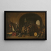 Vaktstuga - David Teniers den yngre — inramlat konstverk på väggen
