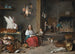 inomhus av kök - David Teniers den yngre — vy av konstverket