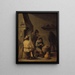 La tabagie - David Teniers den yngre — inramlat konstverk på väggen