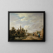 Landskap med figurer av staffage - David Teniers den yngre — inramlat konstverk på väggen