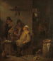 Mason fumant avec ses compagnons dans une taverne - David Teniers le Jeune — vy av konstverket