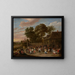 dansande och festande bönder - David Teniers den yngre — inramlat konstverk på väggen