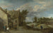 bönder som spelar boule framför en bykrogg - David Teniers den yngre — vy av konstverket
