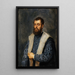Reproduktion av målningen porträtt av en man efter Titien - David Teniers den yngre