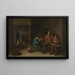 Fumeurs - David Teniers den Yngre — inramlat konstverk på väggen