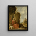 Saint Jérôme au désert - David Teniers le Jeune — inramlat konstverk på väggen