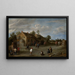 Les archers - David Teniers le Jeune — inramlat konstverk på väggen