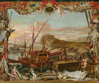 L'Embarquement de Don Juan d'Autriche - David Teniers le Jeune — vy av konstverket