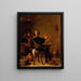 Le Fumeur - David Teniers den Yngre — inramlat konstverk på väggen
