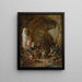 La Tentation de Saint Antoine - David Teniers le Jeune — inramlat konstverk på väggen
