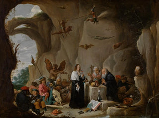 La Tentation de saint Antoine le Grand - David Teniers le Jeune — vy av konstverket