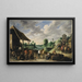La Récolte du vin - David Teniers le Jeune — inramlat konstverk på väggen
