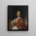Ulrika Eleonora den yngre 1688-1741 Drottning av Sverige - David von Krafft — inramlat konstverk på väggen