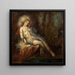 Déesse au rocher - Gustave Moreau — inramlat konstverk på väggen