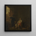 Dégustation du vin - Aelbert Cuyp — inramlat konstverk på väggen