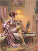 La Toilette par lampe - Delphin Enjolras — vy av konstverket