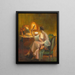 Le boudoir - Delphin Enjolras — inramlat konstverk på väggen
