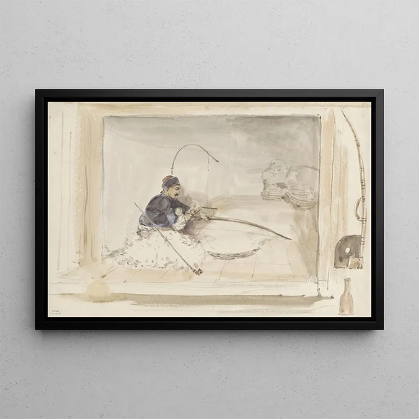 Denis Auguste Marie Raffet - Zittende katoenwerker.webp