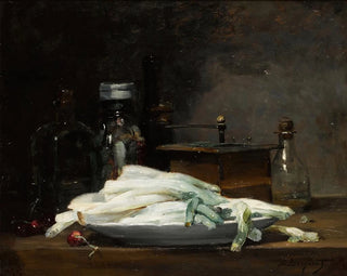 Denis Pierre Bergeret - Still Life With Asparagus.webp